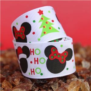 Mouse Head  Ribbon - Christmas